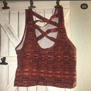 Cropped triple tank top☀️